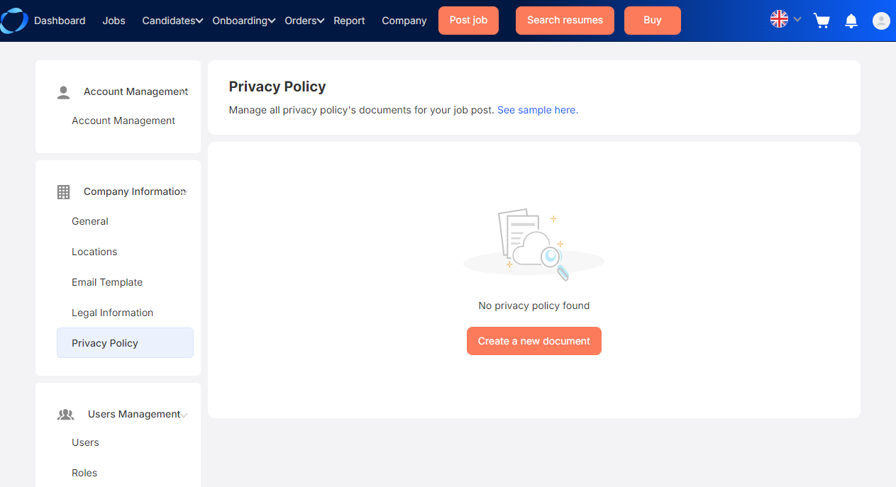 Privacy Policy - eng